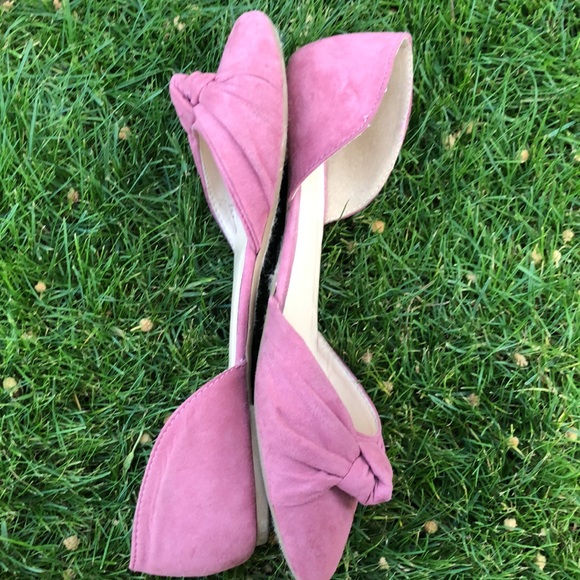 Charlotte Russe Dainty Stylish Mauve/Pink Faux Suede Flats! Size 8. - Picture 4 of 9